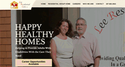 Desktop Screenshot of leeresidentialcare.com