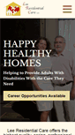 Mobile Screenshot of leeresidentialcare.com